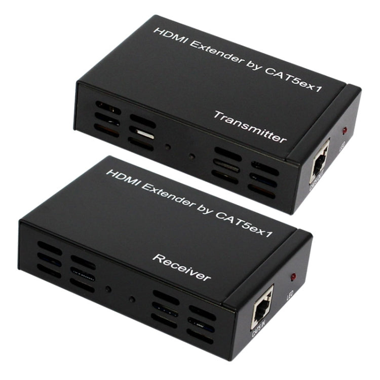 Full HD 1080P HDMI To Extender Transmitter + Receiver over One 100m CAT5E / CAT6 (TCP/IP)