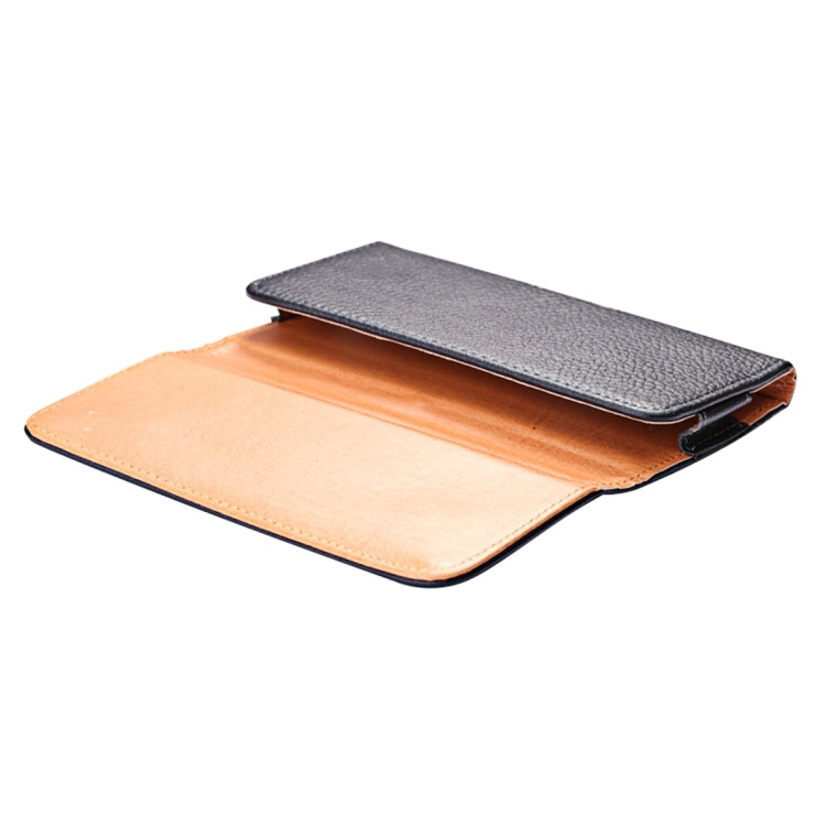 For iPhone X & Galaxy S7 / G930 & S6 Edge / G925 & S6 / G920 & S5 / G900 & Grand DUOS I9082 Litchi Texture Vertical Flip Leather Case Waist Bag with Back Splint