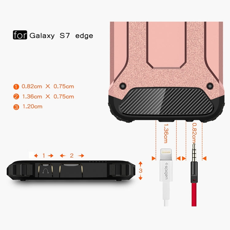 For Galaxy S7 Edge / G935 Tough Armor TPU + PC Combination Case