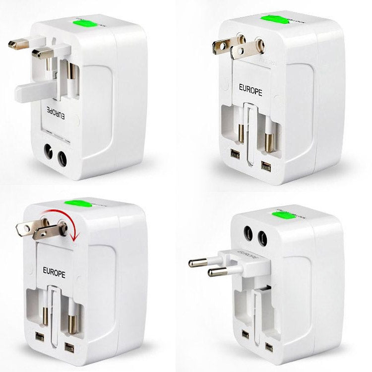 Plug Adapter, Universal EU US UK AU Travel AC Power Adaptor Plug