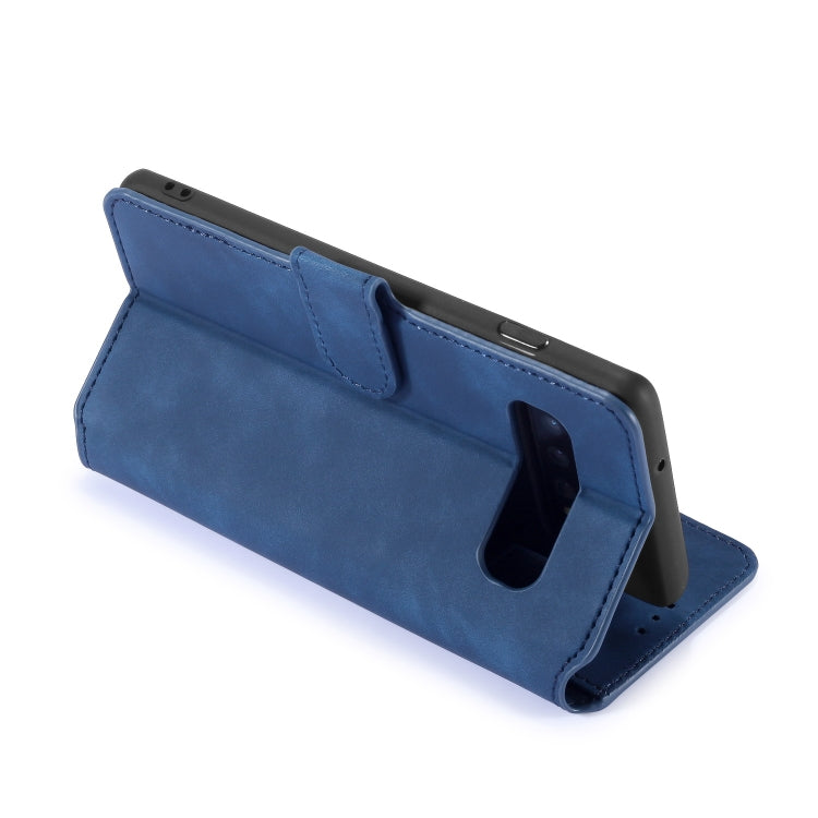 DG.MING Retro Oil Side Horizontal Flip Case for Galaxy S10, with Holder & Card Slots & Wallet