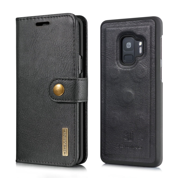 DG.MING for Galaxy S9 Crazy Horse Texture Horizontal Flip Detachable Magnetic Protective Case with Holder & Card Slots & Wallet