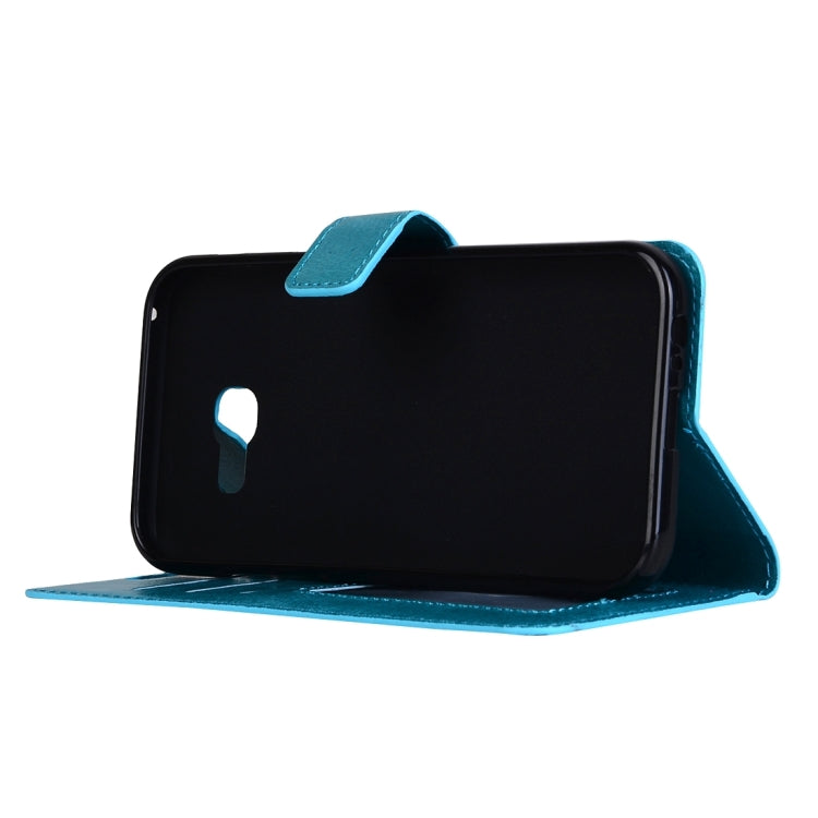 For Galaxy A3 (2017) / A320 Crazy Horse Texture Horizontal Flip PU Leather Case with Holder & Card Slots & Wallet & Photo Frame & Lanyard & Magnetic Buckle