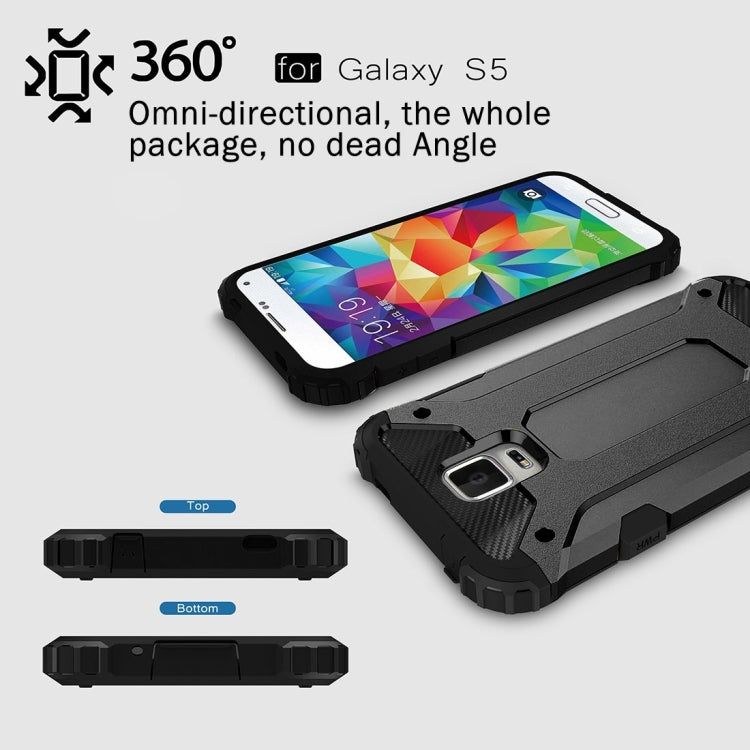 For Galaxy S5 / G900 Tough Armor TPU + PC Combination Case
