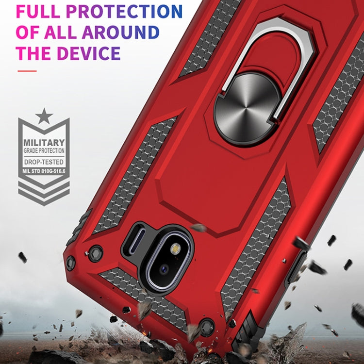 Sergeant Armor Shockproof TPU + PC Protective Case for Galaxy J4 2018, with 360 Degree Rotation Holder