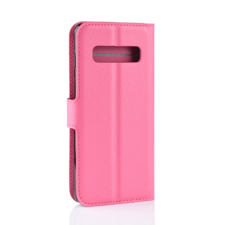 Litchi Texture Horizontal Flip Leather Case for Galaxy S10 , with Wallet & Holder & Card Slots