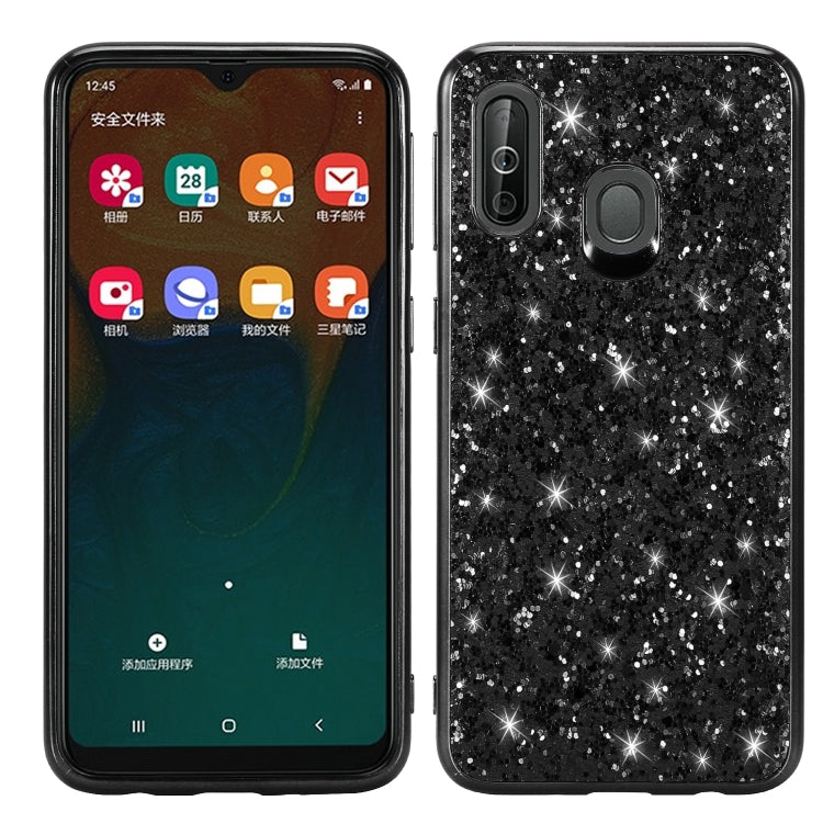 Glittery Powder Shockproof TPU Case for Galaxy A40