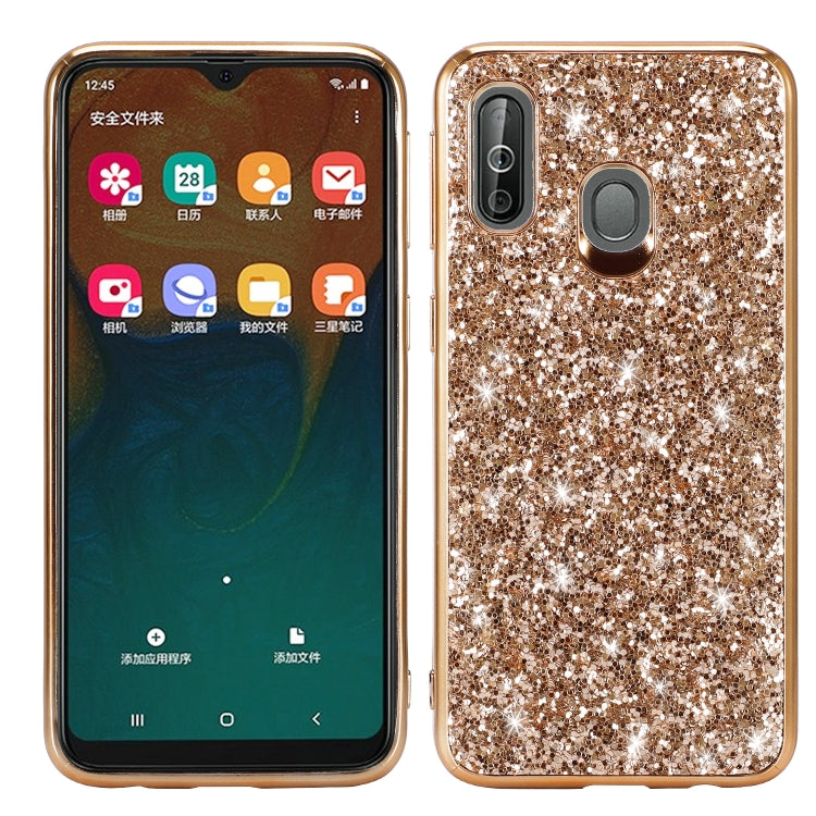 Glittery Powder Shockproof TPU Case for Galaxy A40
