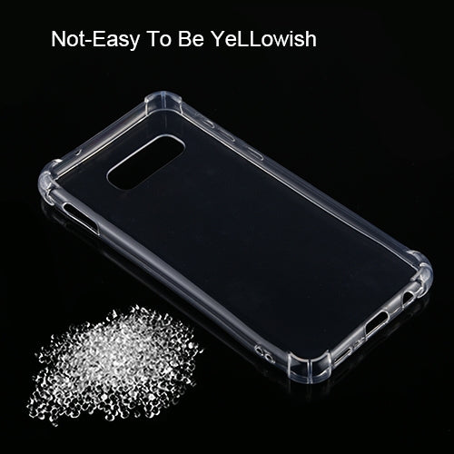 For Galaxy S10e Four-Corner Shockproof Ultra-Thin Transparent TPU Case