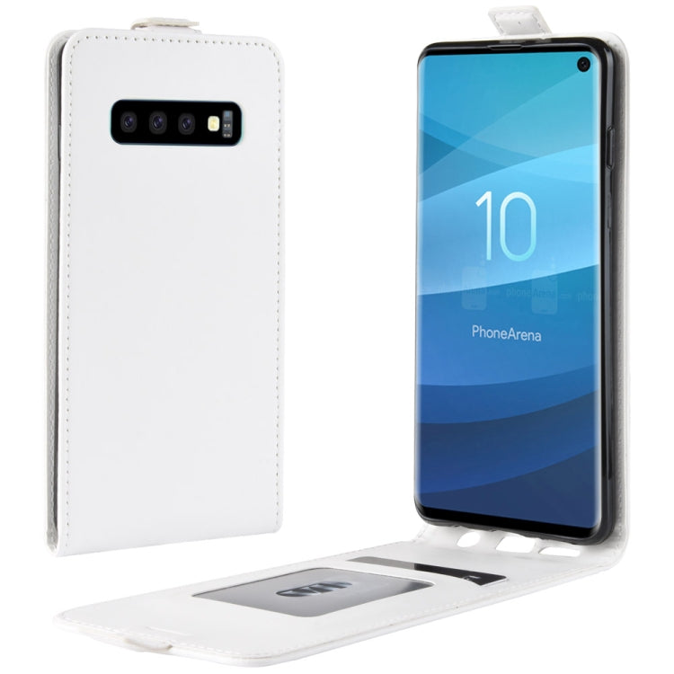 Business Style Vertical Flip TPU Leather Case for Galaxy S10, with Card Slot