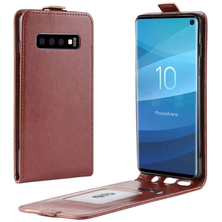 Business Style Vertical Flip TPU Leather Case for Galaxy S10, with Card Slot
