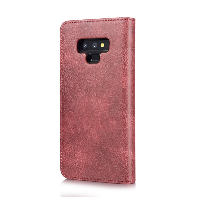 DG.MING Crazy Horse Texture Flip Detachable Magnetic Leather Case for Galaxy Note 9, with Holder & Card Slots & Wallet