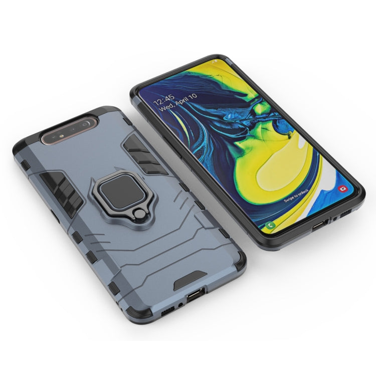 PC + TPU Shockproof Protective Case for Galaxy A80 / A90, with Magnetic Ring Holder
