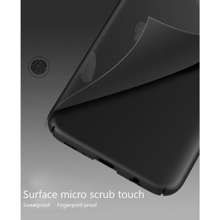 AIQAA For Galaxy S8 + / G9550 Solid Color Metal Paint Plastic PC Dropproof Protective case with Bear Ring Holder