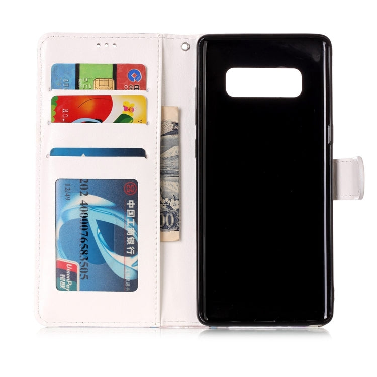 For Galaxy Note 8 Embossed Horizontal Flip Leather Case with Holder & Card Slots & Wallet & Photo Frame
