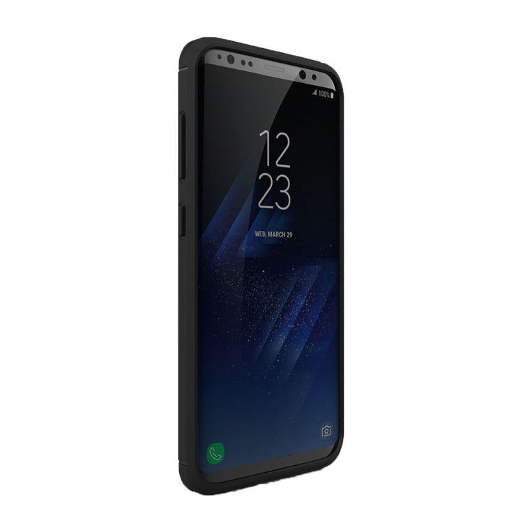 For Galaxy S8 Brushed Carbon Fiber Texture Shockproof TPU Protective Cover Case