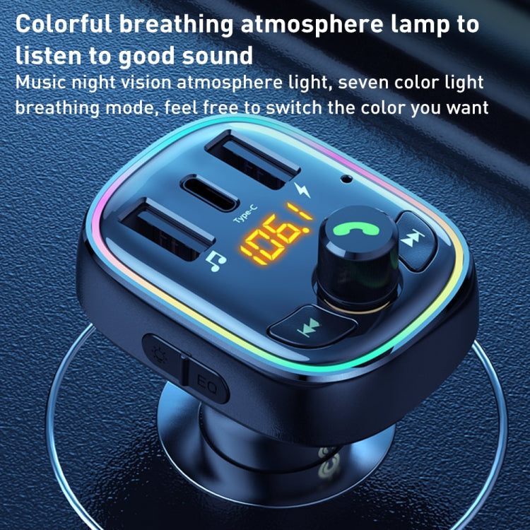 WK WP-C39 USB+USB-C/Type-C MP3 Bluetooth Car Fast Charger