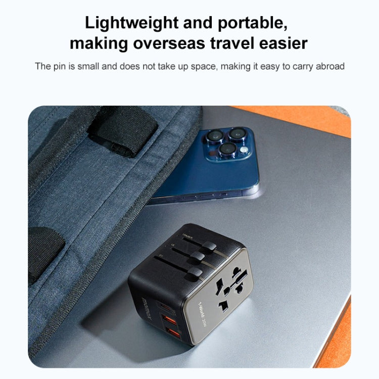 MOMAX UA11 1-World 20W PD Global Travel Fast Charger Power Adapter