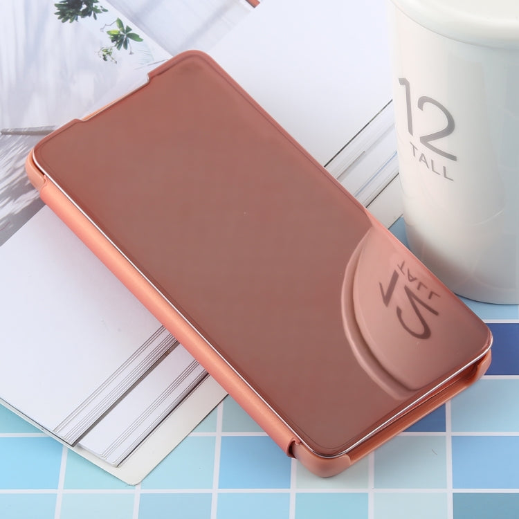 PU Electroplating Mirror Horizontal Flip Leather Case for Galaxy S10 Plus, with Holder