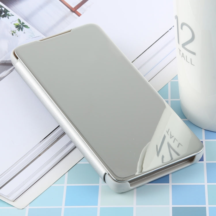 PU Electroplating Mirror Horizontal Flip Leather Case for Galaxy S10 Plus, with Holder