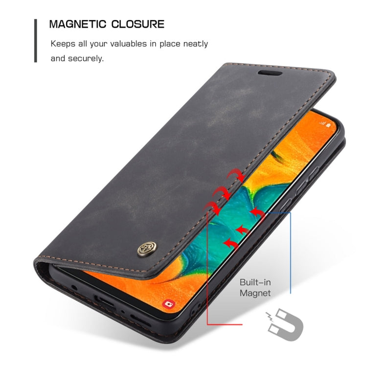CaseMe-013 Multifunctional Retro Frosted Horizontal Flip Leather Case for Galaxy A40, with Card Slot & Holder & Wallet