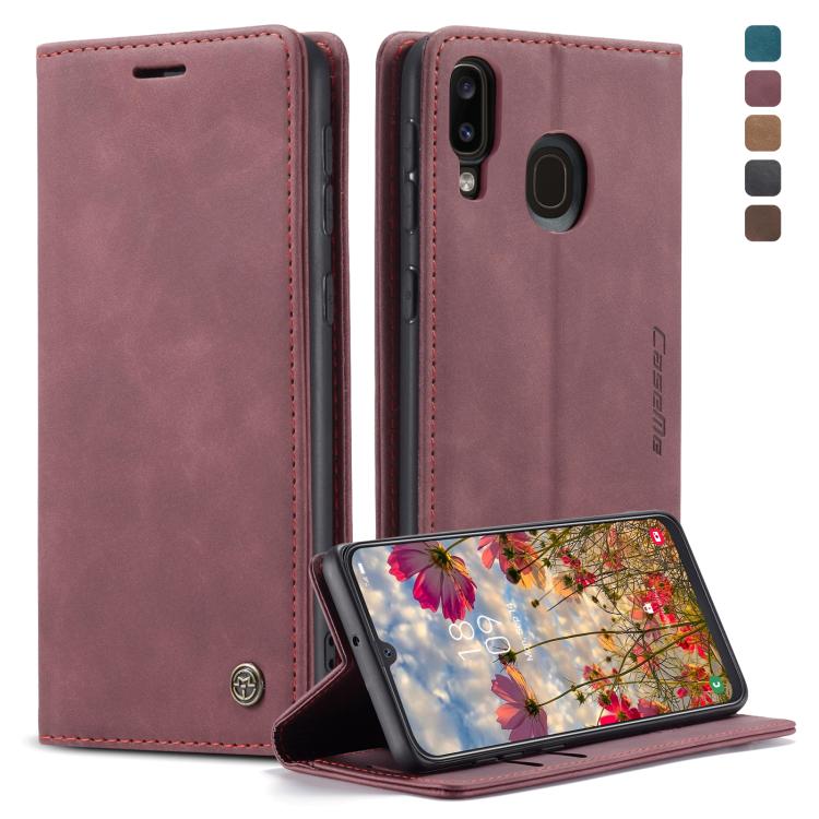 CaseMe-013 Multifunctional Retro Frosted Horizontal Flip Leather Case for Galaxy A40, with Card Slot & Holder & Wallet