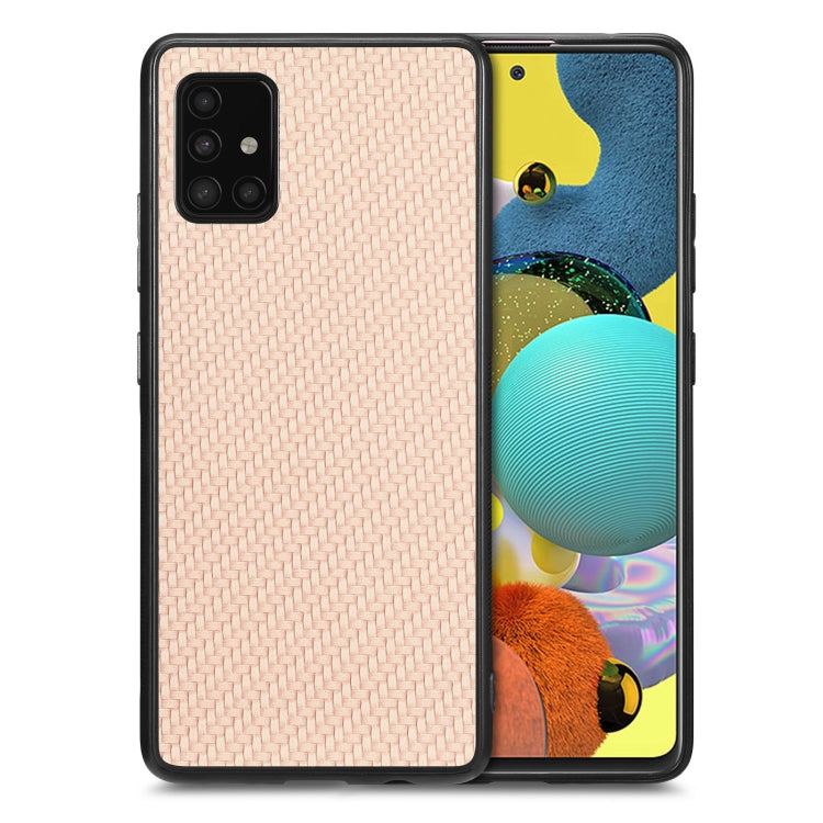 Carbon Fiber Texture Leather Back Cover Phone Case