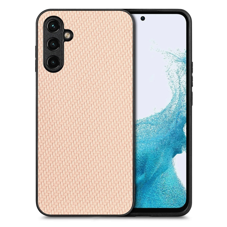Carbon Fiber Texture Leather Back Cover Phone Case
