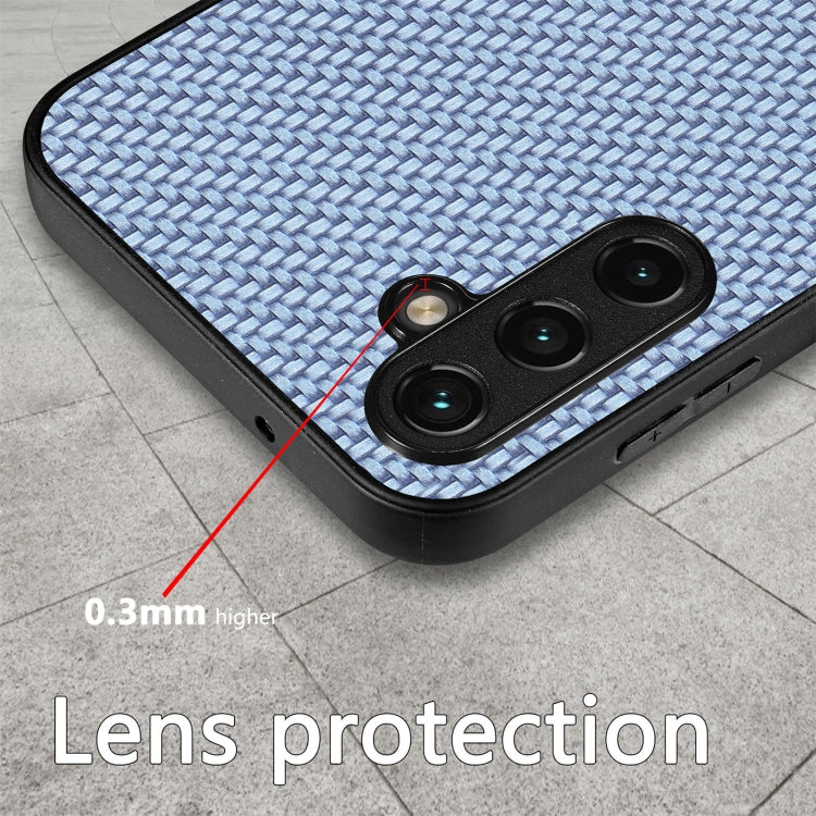 Carbon Fiber Texture Leather Back Cover Phone Case