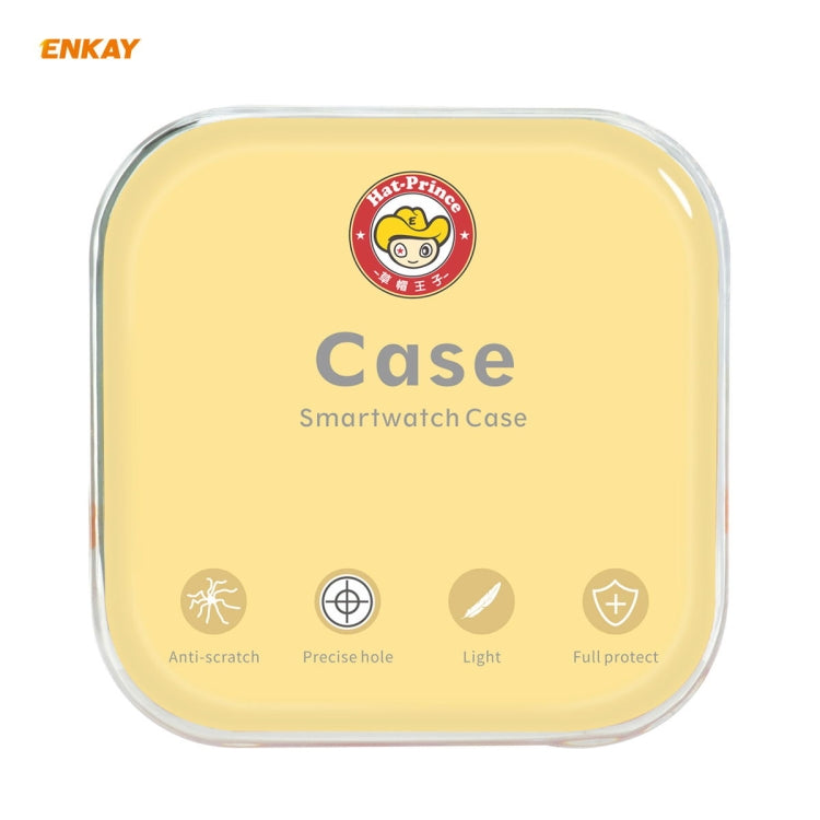 For Huawei Watch GT 2e 46mm ENKAY Hat-Prince ENK-AC8203 Full Coverage PC Frosted Case + 9H Tempered Glass Film
