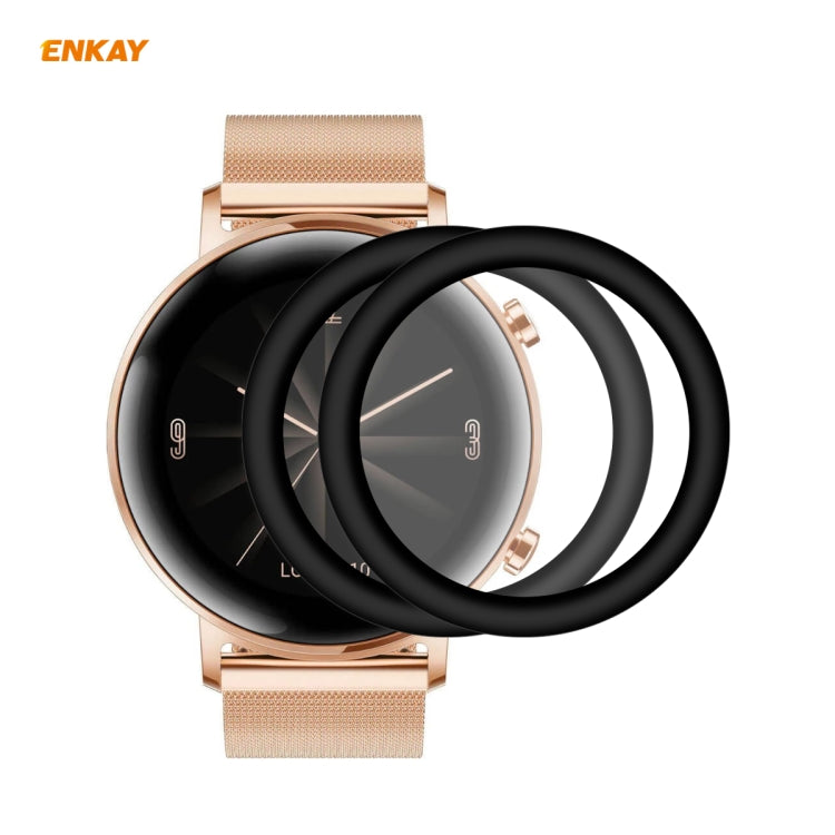 2 PCS ENKAY Hat-Prince 3D Full Screen Soft PC Edge + PMMA HD Screen Protector Film