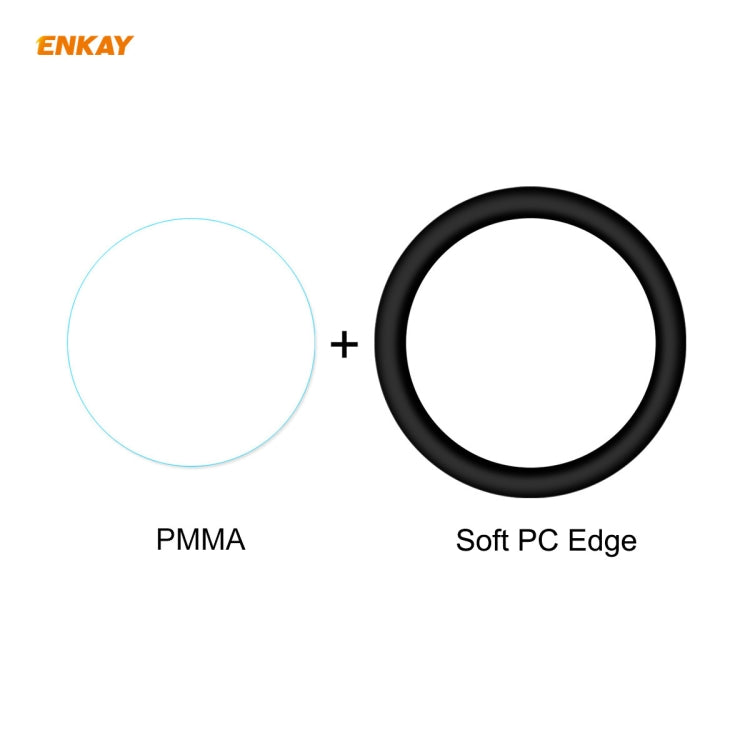 2 PCS ENKAY Hat-Prince 3D Full Screen Soft PC Edge + PMMA HD Screen Protector Film