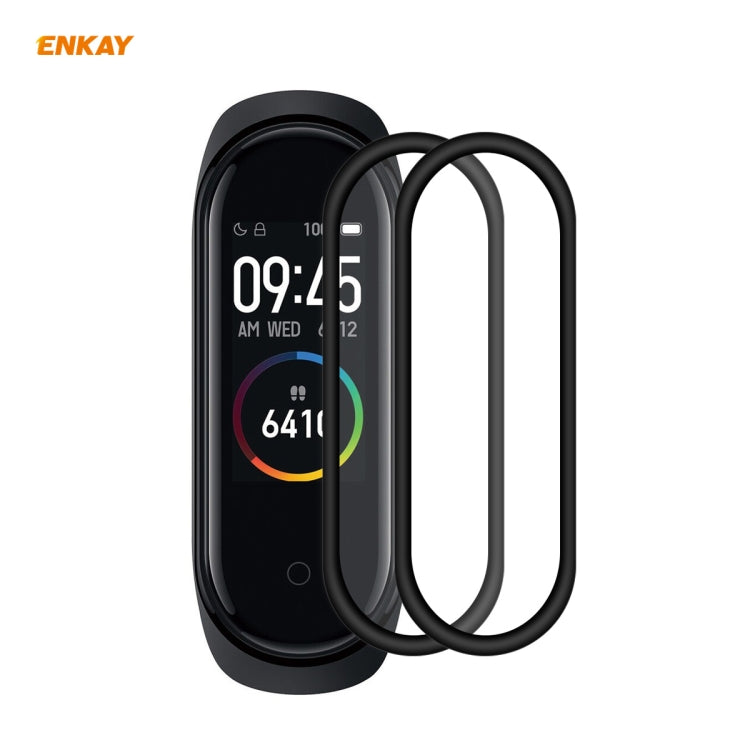 2 PCS ENKAY Hat-Prince 3D Full Screen Soft PC Edge + PMMA HD Screen Protector Film