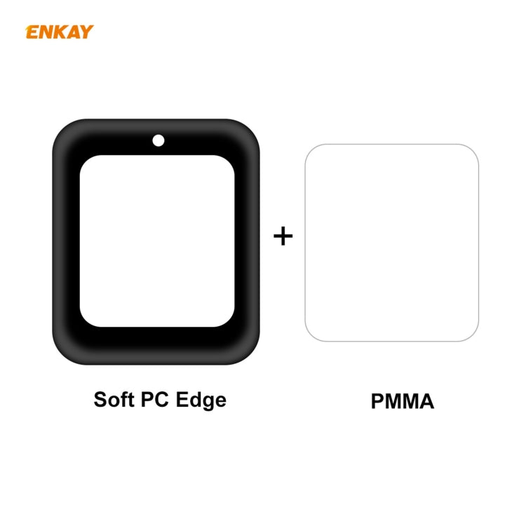 2 PCS ENKAY Hat-Prince 3D Full Screen Soft PC Edge + PMMA HD Screen Protector Film