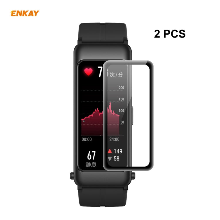 2 PCS ENKAY Hat-Prince 3D Full Screen Soft PC Edge + PMMA HD Screen Protector Film