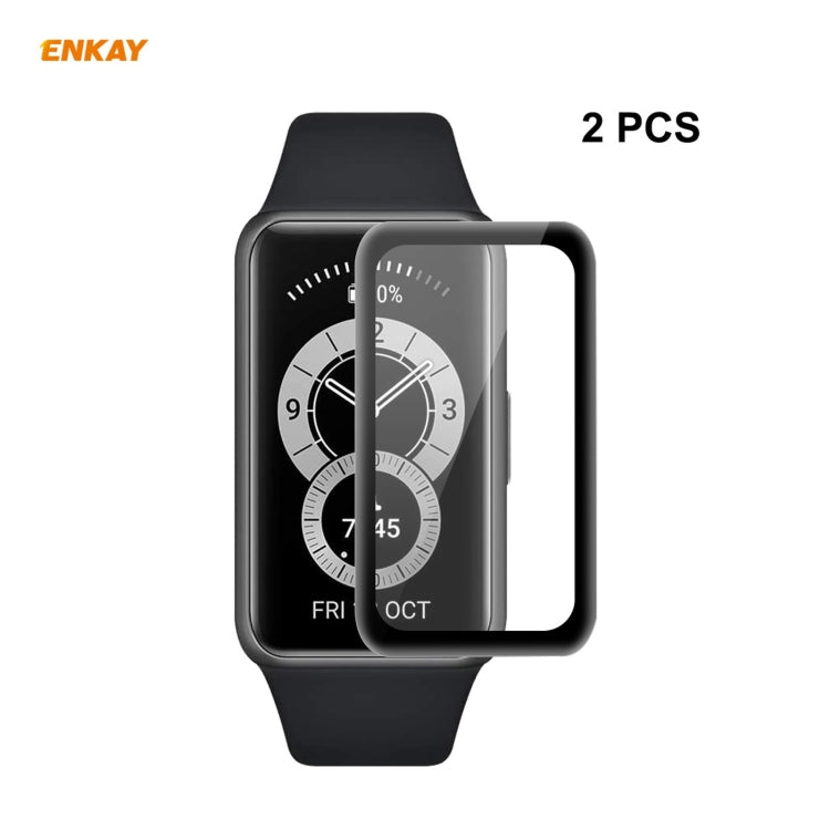 2 PCS ENKAY Hat-Prince 3D Full Screen Soft PC Edge + PMMA HD Screen Protector Film