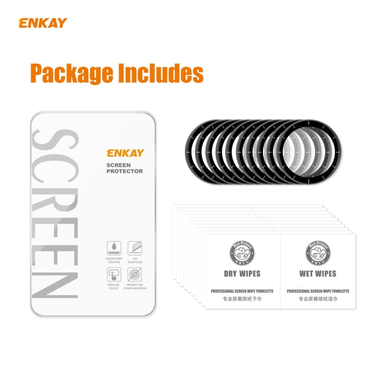 10 PCS ENKAY Hat-Prince 3D Full Screen Soft PC Edge + PMMA HD Screen Protector Film