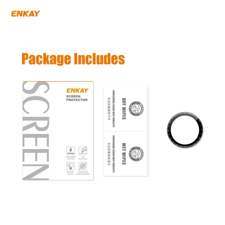 For Huawei WATCH 3 Pro 48mm ENKAY Hat-Prince 3D Full Coverage Soft PC Edge + PMMA HD Screen Protector Film