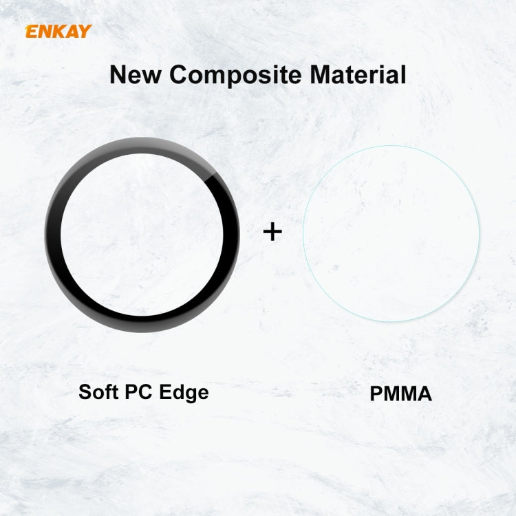 For Huawei WATCH 3 46mm ENKAY Hat-Prince 3D Full Coverage Soft PC Edge + PMMA HD Screen Protector Film