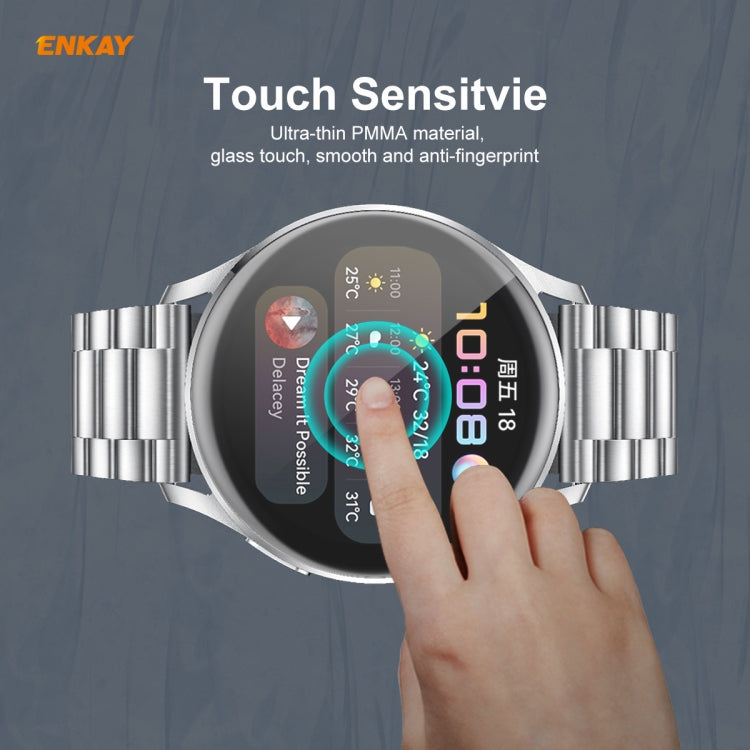 For Huawei WATCH 3 46mm ENKAY Hat-Prince 3D Full Coverage Soft PC Edge + PMMA HD Screen Protector Film