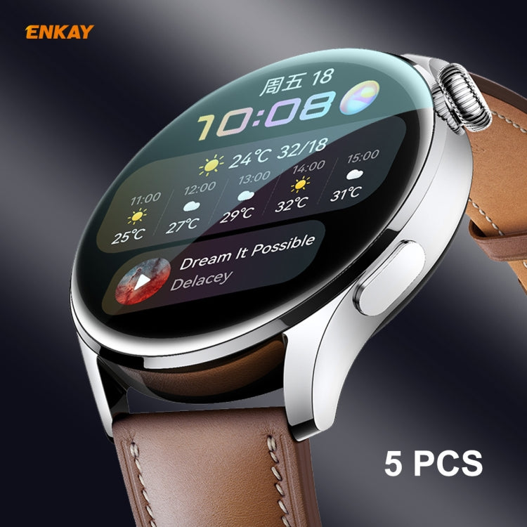 For Huawei WATCH 3 46mm ENKAY Hat-Prince 3D Full Coverage Soft PC Edge + PMMA HD Screen Protector Film