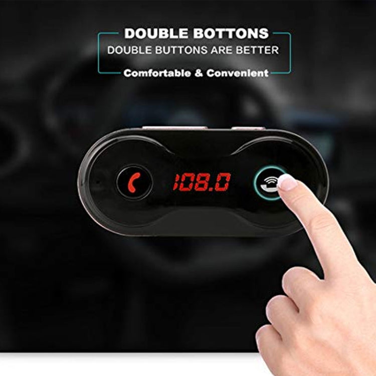 C8 Car Wireless FM Transmitter Modulator Bluetooth Charger Kit AUX Hands Free Mini MP3 Music Player