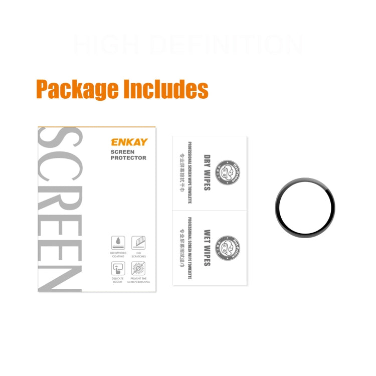 For Huawei Watch GT 3 42mm ENKAY Hat-Prince Full Coverage 3D Curved Soft PC Edge + PMMA HD Screen Protector Film
