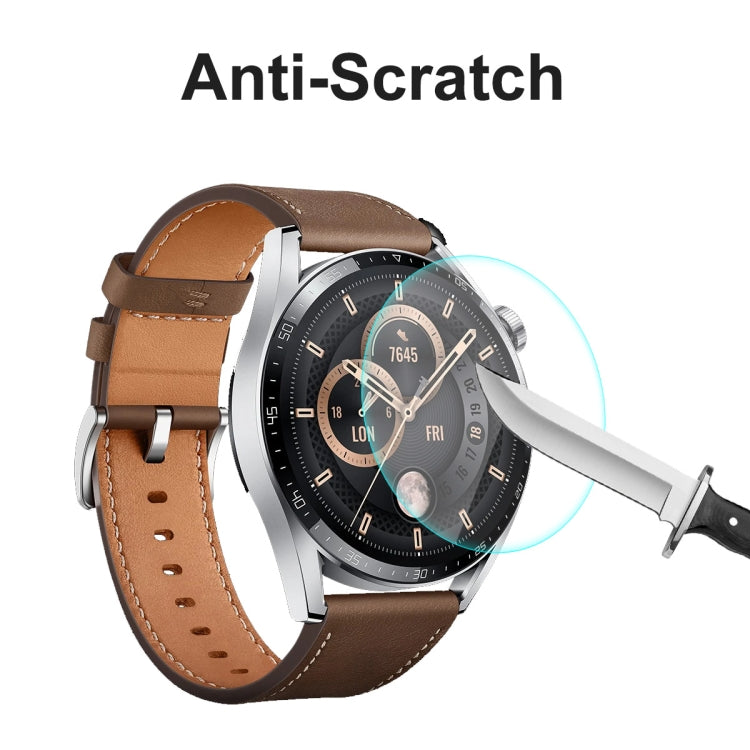 For Huawei Watch GT 3 46mm ENKAY Hat-Prince 0.2mm 9H 2.15D Curved Edge Tempered Glass Screen Protector Watch Film