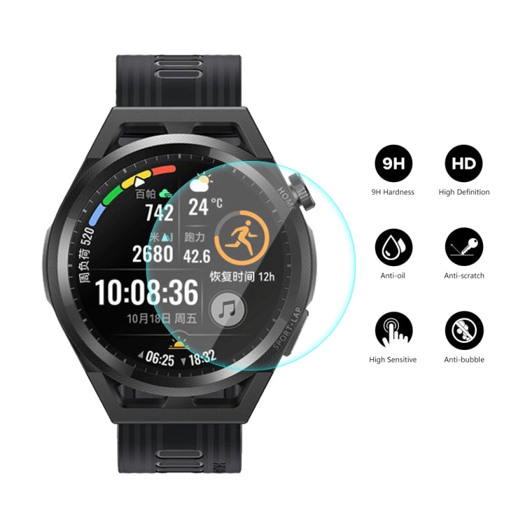 For Huawei Watch GT Runner 46mm ENKAY Hat-Prince 0.2mm 9H 2.15D Curved Edge Tempered Glass Screen Protector Watch Film