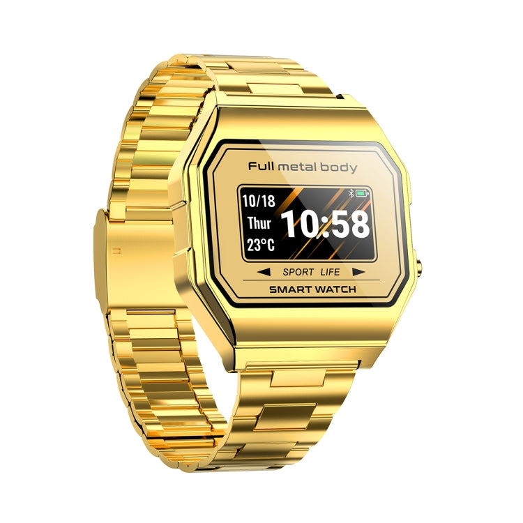 KW18 IP67 0.96 inch Steel Watchband Color Screen Smart Watch
