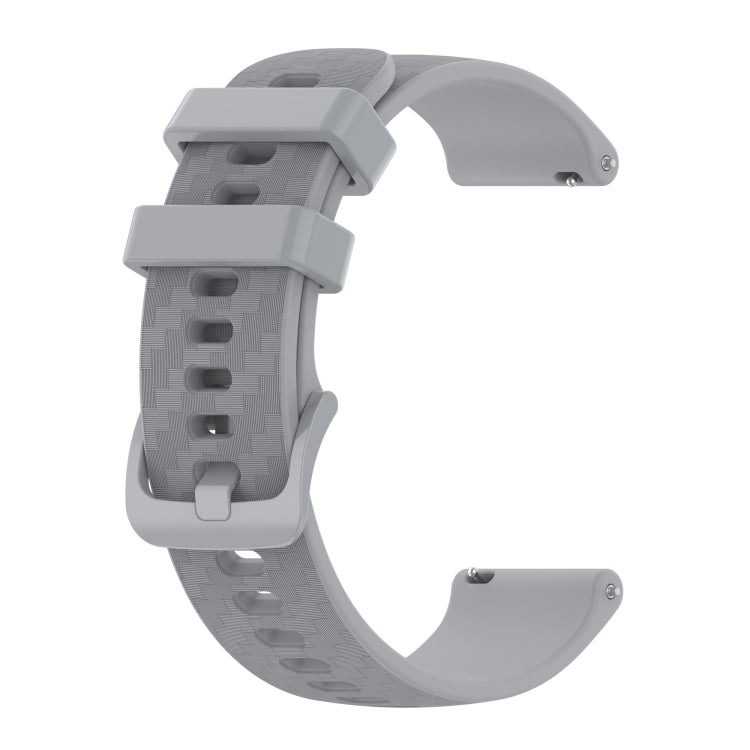 20mm Carbon Fiber Striped Silicone Strap