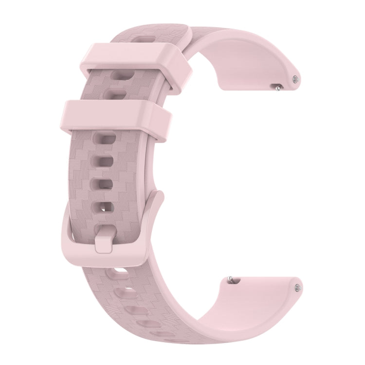 20mm Carbon Fiber Striped Silicone Strap