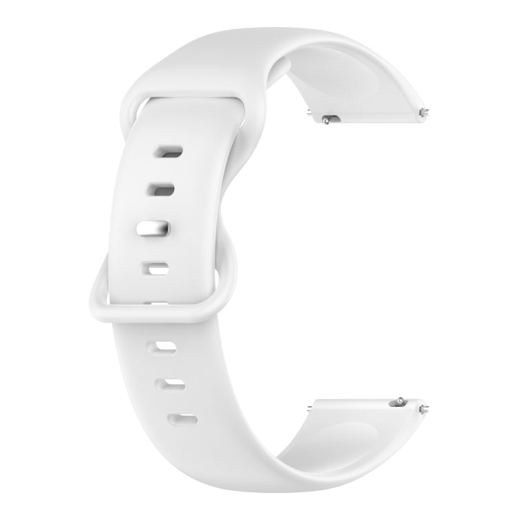 20mm Solid Color Silicone Watch Band