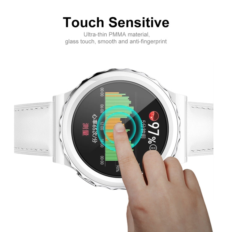 For Huawei Watch GT 3 Pro 43mm ENKAY 3D Full Coverage Soft PC Edge + PMMA HD Screen Watch Film